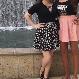 Loft swing skater skirt